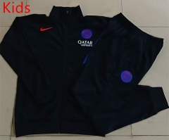 25-26 Paris SG Black Kids/Youth Soccer Jacket Uniform-815
