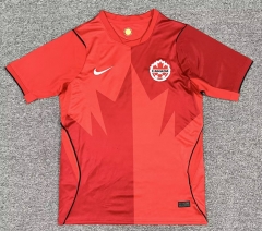 (S-4XL) Correct Version 2026 World Cup Canada Home Red Thailand Soccer Jersey AAA-512