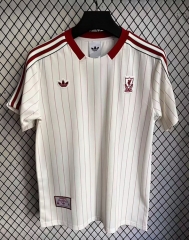 25-26 Retro Version Liverpool Beige&White Thailand Soccer Jersey AAA-2483