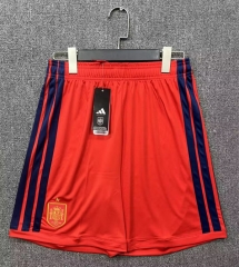 2026 World Cup Spain Home Red Thailand Soccer Shorts