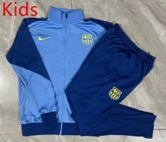25-26 Barcelona Light Blue Kids/Youth Soccer Jacket Uniform -815
