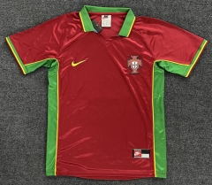 Retro Edition 1998 Portugal Home Red Thailand Soccer Jersey AAA-5404