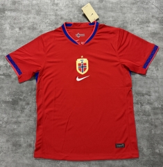 (S-4XL) 26-27 Norway Home Red Thailand Soccer Jersey AAA-4506