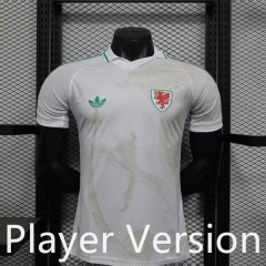 Player Version 26-27 Wales Away White Thailand Soccer Jersey AAA-888
