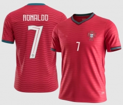(S-4XL) 2026 World Cup Portugal Home Red (RONALDO #7) Thailand Soccer Jersey AAA-GB