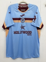 (S-4XL) Brentford 2nd Away Light Blue Thailand Soccer Jersey AAA-0009