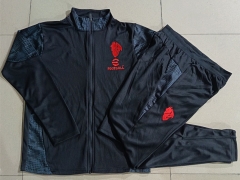 25-26 AC Milan Ink Jet Black Thailand Jacket Uniform-815