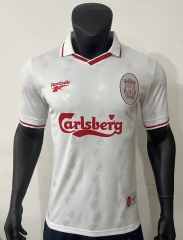 Retro Version 96-97 Liverpool 2nd Away White Thailand Soccer Jersey AAA-0871