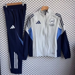 2025-2026 Arsenal Light Grey Thailand Soccer Coat Uniform-2315