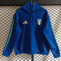 Player Version 26-27 Italy Blue Thailand Soccer Tracksuit With Hat-CS
