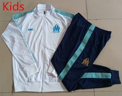 25-26 Olympique Marseille White Kids/Youth Soccer Jacket Uniform-815