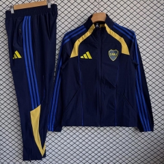 25-26 Boca Juniors Royal Blue Thailand Soccer Coat Uniform-2315