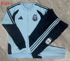 26-27 Argentina Sky Blue Kids/Youth Soccer Jacket Uniform-815