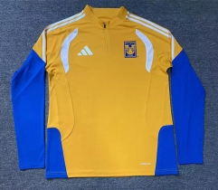 (S-3XL) 26-27 Tigres UANL Yellow Thailand Soccer Tracksuit TOP-912