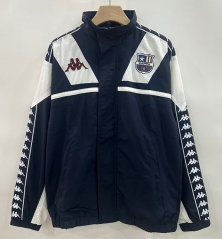 Retro Version 1967 Kappa Royal blue Thailand Embroidered Trench Coats With Hat-0255