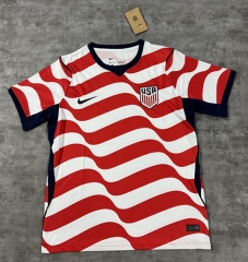 (S-4XL) 2026 USA Home Red&White Thailand Soccer Jersey AAA-4506