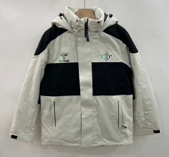 25-26 Real Betis Ivory White&Black Cotton Coat With Hat-0255