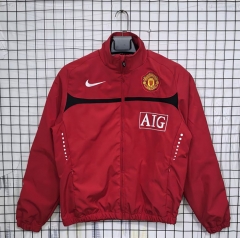 26-27 Manchester United AIG Red Thailand Trench Coats-8268