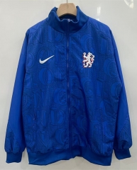 25-26 Chelsea Blue Pad printing Thailand Embroidered Trench Coats-0255