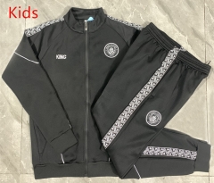 25-26 Ribbon Version Manchester City Black Kids/Youth Soccer Jacket Uniform -815