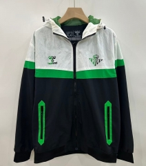 2025-2026 Real Betis Black&Green Thailand Trench Coats With Hat-0255