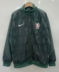 25-26 Chelsea Dark Green Pad printing Thailand Embroidered Trench Coats-0255