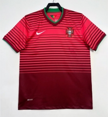 Retro Version 2014 Portugal Home Red Thailand Soccer Jersey AAA-811