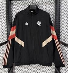 (S-3XL) 26-27 Olympique Lyonnais Black Thailand Trench Coats-0485