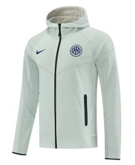 26-27 Inter Milan Grey Thailand Soccer Jacket With Hat-LH