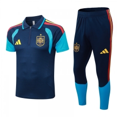 26-27 Spain Royal Blue Thailand Polo Uniform-9926