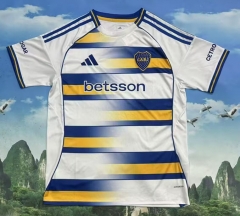(S-4XL) 26-27 Boca Juniors 3rd Away White Thailand Soccer Jersey AAA-7209