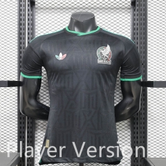 Player Version 26-27 Mexico 2nd Away Black Thailand Soccer Jersey AAA-888