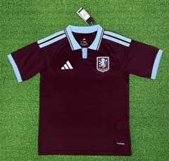 (S-4XL) 26-27 Aston Villa Home Maroon Thailand Soccer Jersey AAA-403