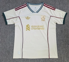 (S-4XL) 26-27 Special Version Liverpool Beige Thailand Soccer Jersey AAA-6850