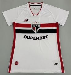 26-27 Sao Paulo Futebol Home White Thailand Women Soccer Jersey AAA-908