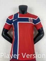 (S-4XL) Player Version 26-27 Norway Home Red Thailand Soccer Jersey AAA-2016