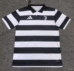 (S-4XL) 26-27 Juventus Black&White Thailand Polo Shirt-5378