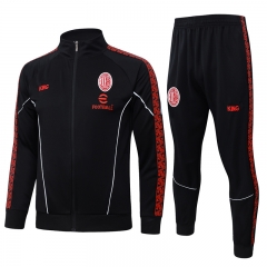 25-26 AC Milan Black Thailand Jacket Uniform-815