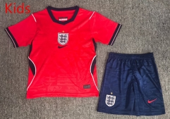 26-27 England Away Red Kids/Youth Soccer Uniform-6850