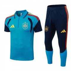 26-27 Spain Laker Blue Thailand Polo Uniform-9926