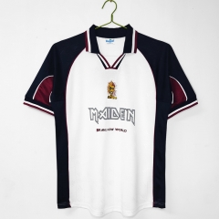 Retro Version 1999 West Ham United Away White Thailand Soccer Jersey AAA-C1046