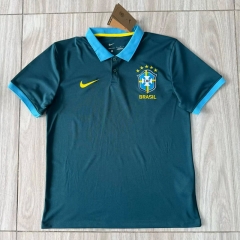 (S-4XL) 26-27 Brazil Green Thailand Polo Shirt-2483