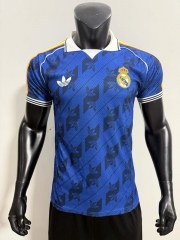 26-27 Real Madrid Blue Thailand Polo Shirt-SJ