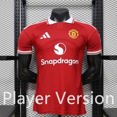 Player Version 26-27 Manchester United Home Red Thailand Soccer Jersey AAA-888