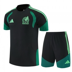 26-27 Mexico Black Thailand Soccer Uniform-4627