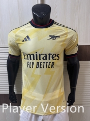 Player Version 26-27 Arsenal Yellow Thailand Soccer Jersey AAA-4691