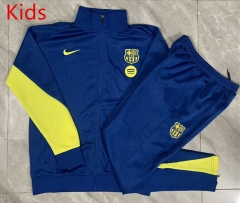26-27 Barcelona UP-Cyan Kids/Youth Soccer Jacket Uniform -815