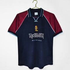 Retro Version 1999 Final Version West Ham United Home Blue&Red Thailand Soccer Jersey AAA-C1046