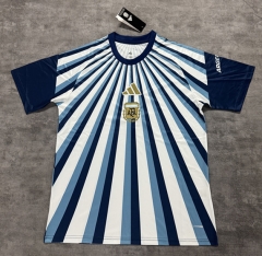 (S-4XL) 2026 Argentina Blue&White Thailand Training Soccer Jersey AAA-4506