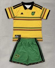 26-27 Jamaica Home Yellow Soccer Uniform-AY